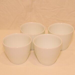 4 x Small White glasses